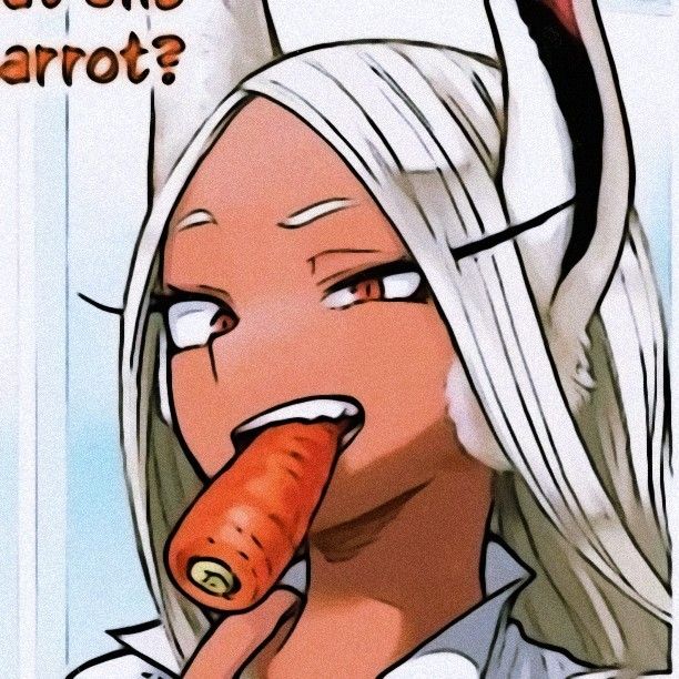 a woman holding a carrot up to her mouth with the caption, what do you say?