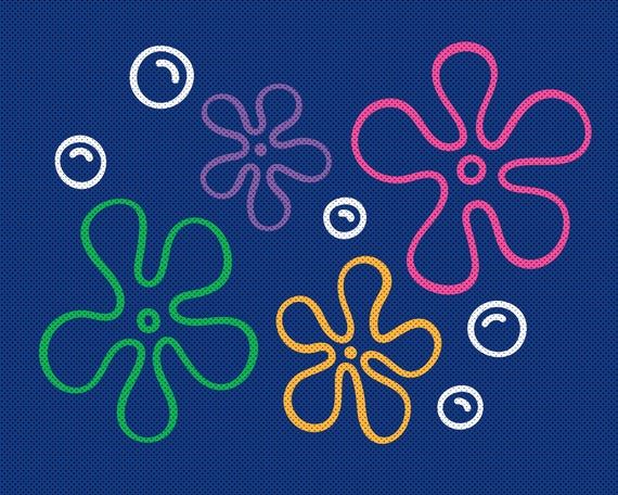 Bikini Bottom Flowers Bundle Svg Png Eps Dxf Digital - Etsy | Spongebob ...