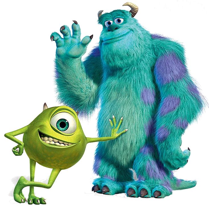 an image of two monsters in the middle of a green circle with their hands up