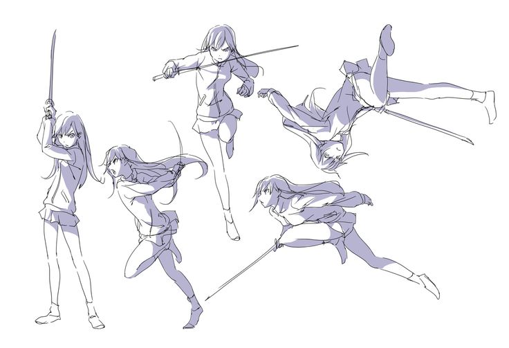 Poses With Swords, Manga Poses, Action Pose Reference, Action Pose, Different Poses, Poses References, Character Poses, Figure Drawing Reference, Anime Drawings Tutorials