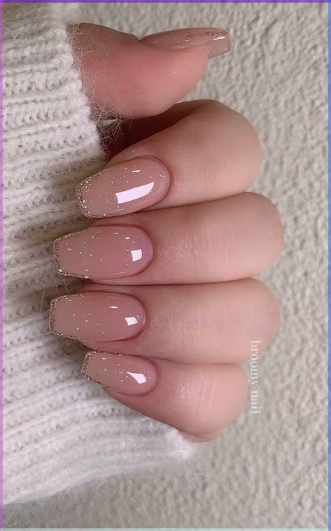 Oval Nails With Pink Tips, For Short Nails, Simple Soft Gel Nails Design, Nails For Farewell, Squoval Pink French Tip Nails, Pink Simple Nail Ideas, Square Shape French Tip Nails, Short Squoval Gel Nails, Simple Pink Gel Nails