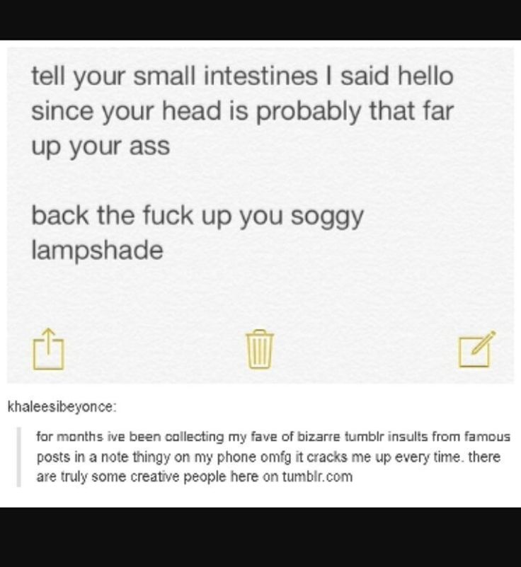 an email message to someone on their phone that says, tell your small intestines i said hello since you're probably at least up