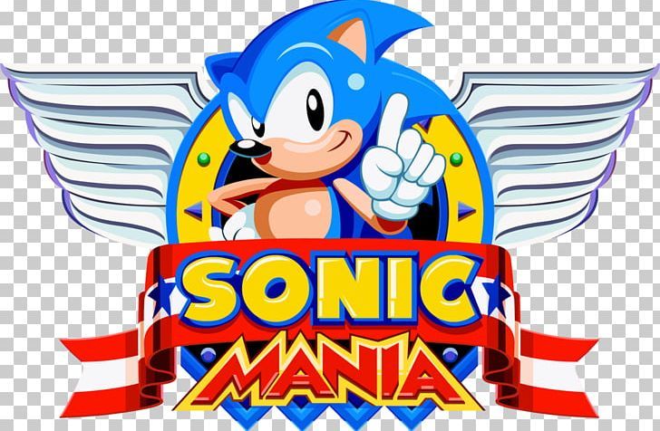 the logo for sonic mania flying battery zone act extended