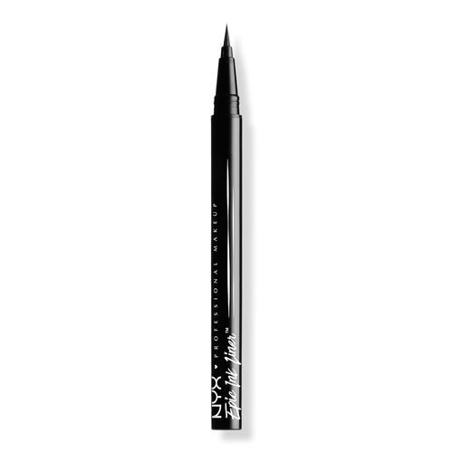 Black Epic Ink Vegan Waterproof Liquid Eyeliner - NYX Professional Makeup | Ulta Beauty Eyeliner Liquid, Nyx Epic Ink Liner, Nyx Liquid Eyeliner, Nyx Eyeliner, Classic Eyeliner, Waterproof Pen, Waterproof Liquid Eyeliner, Dramatic Eye Makeup, Dramatic Eyes