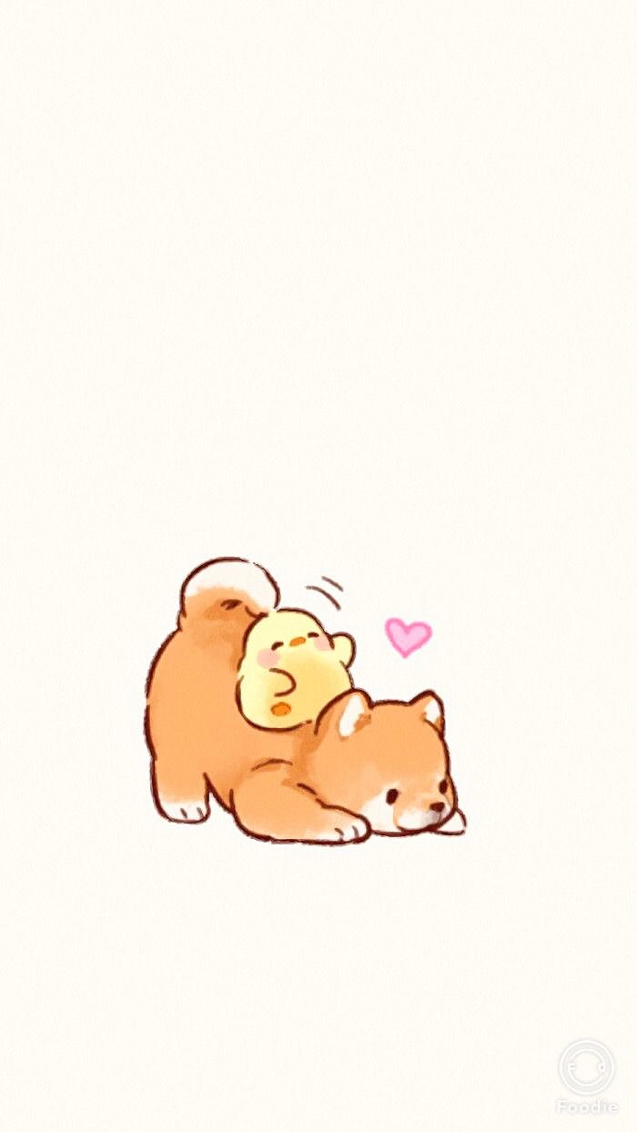 a drawing of a bear hugging a teddy bear with a heart on its back,