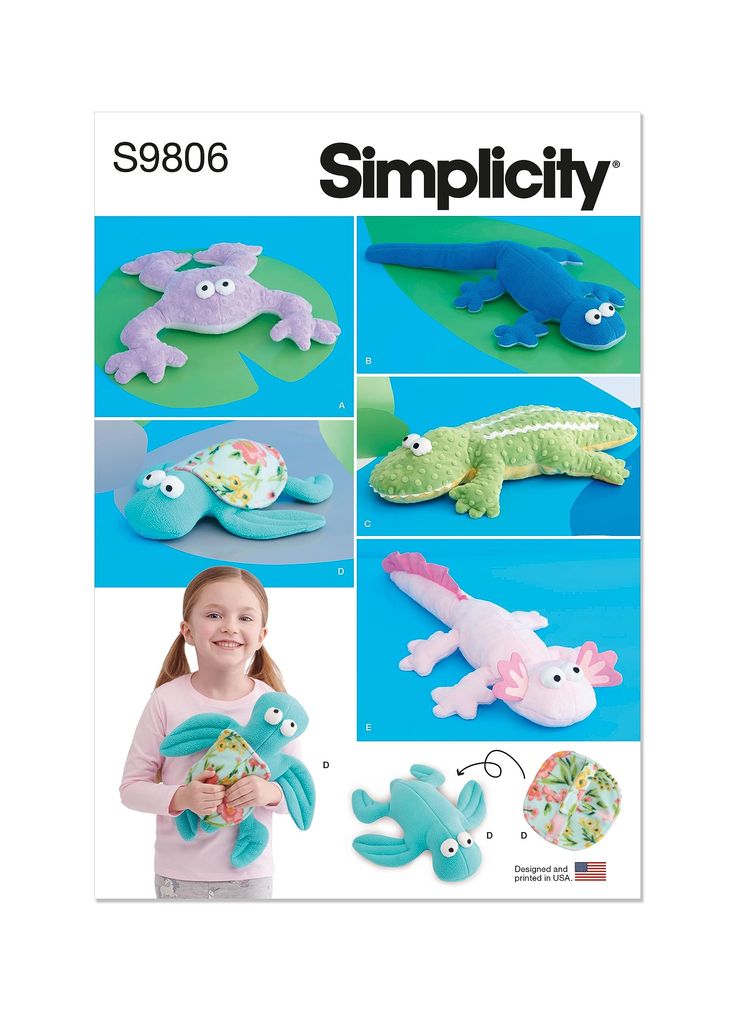 the pattern is for stuffed animals that look like alligators