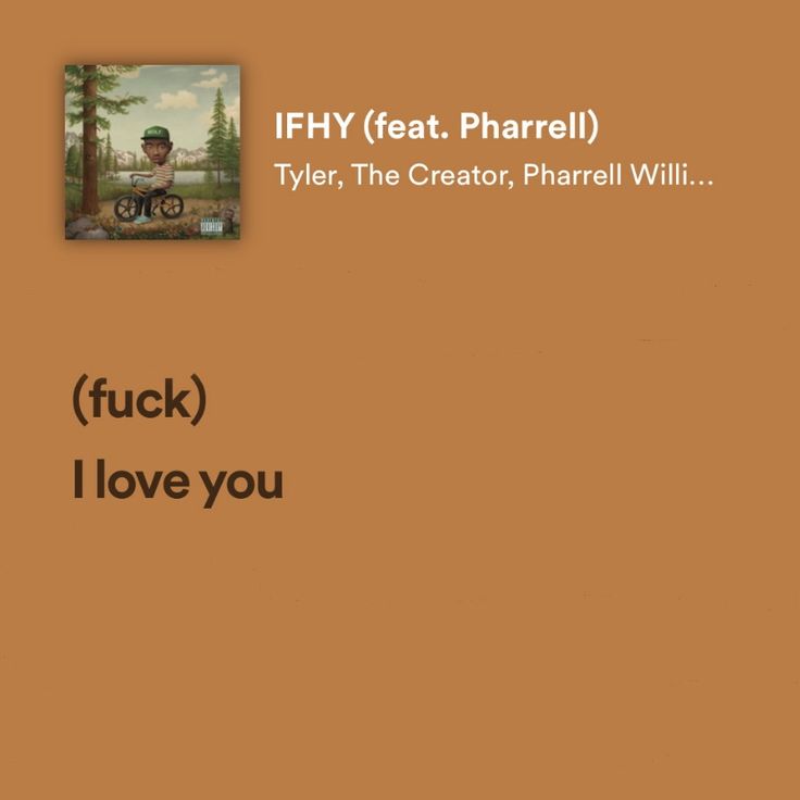 the cover art for fhy feat pharell, tyler, the creator, pharril will i love you