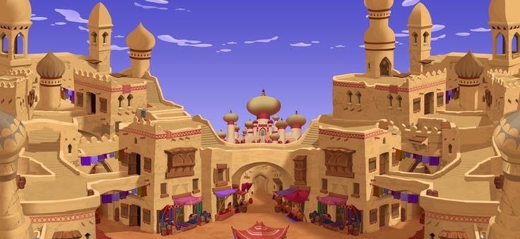 Agrabah | Aladdin Wiki | FANDOM powered ... Aladdin Musical, Sultan Palace, House Games, Aladdin And Jasmine, Bungalow Design, Out To Lunch, Arabian Nights, A Whole New World, Kingdom Hearts