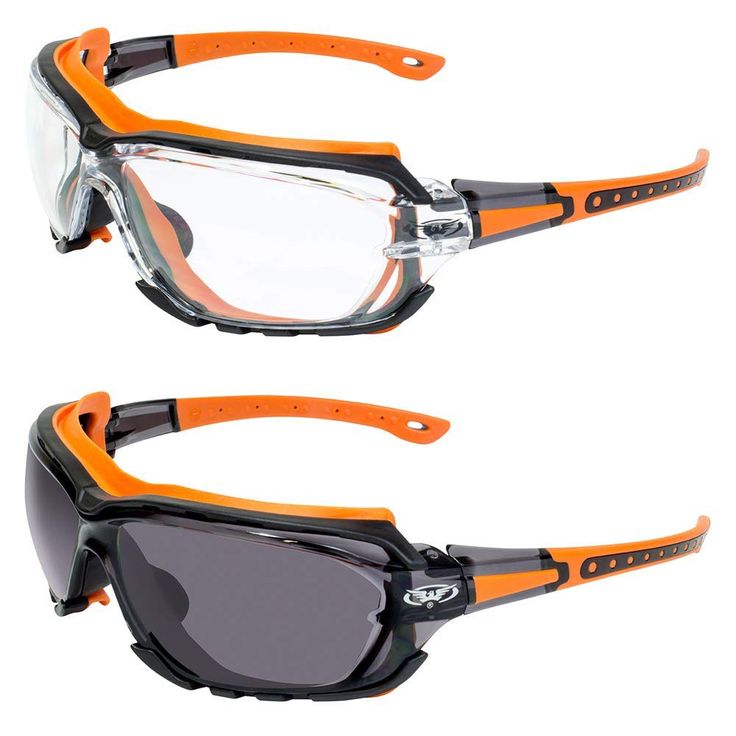 The Global Vision Eyewear Octane is fuel for your fun -- and protection. The Octane A/F is jacked with features whether you're riding across the country side or hard at work on the job. The polycarbonate frames are enhanced for safety with rubberized stems and a unique removable black gasket around the lenses. Rubber seals that form fit to the face are yet another measure that keeps unwanted dust or wind from hampering your vision in this clear pair of eyewear that enhances your performance in l Motorcycle Glasses, Motorcycle Sunglasses, Motorcycle Safety, Motorcycle Goggles, Automotive Apparel, Star Wars Outfits, Sport Motorcycle, Cool Glasses, Mens Graphic T