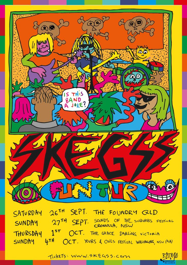 the poster for keg's birthday party is shown in multi - colored stripes