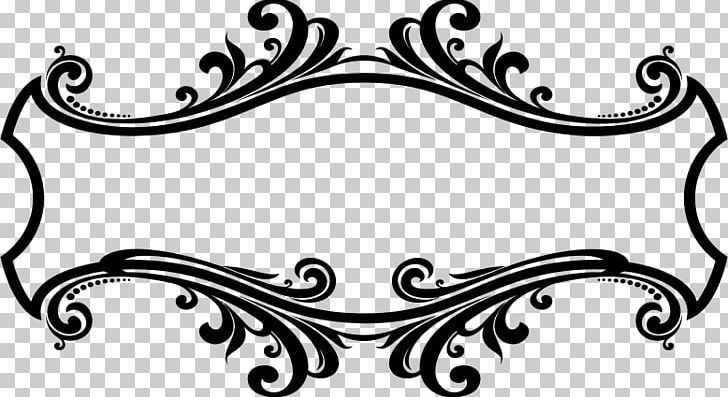 a black and white frame with swirls on the edges, transparent background png clipart