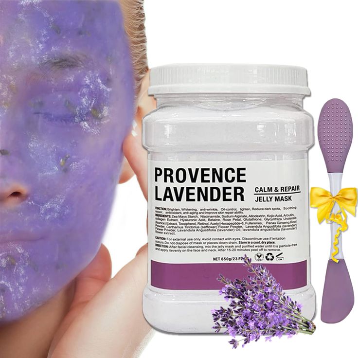 PRICES MAY VARY. JELLY FACE MASK POWDER - Our lavender jelly mask is packed in the form of powder which takes its form of Jelly upon addition of purified water,lavender gel face mask contain no clay and it is made mainly with Lavender Flower powder and buds, kieselguhr, corn to provide lasting benefits to the skin. IMPROVE YOUR SKIN QUALITY - jelly facial mask's age-defying properties help in the removal of fine lines, wrinkles, and uneven skin tone. It stimulates collagen and leaves the skin so Jelly Facial, Face Mask Hydrating, Lavender Jelly, Face Mask Powder, Jelly Face Mask, Rubber Mask, Korean Facial, Gel Face Mask, Knife Shapes