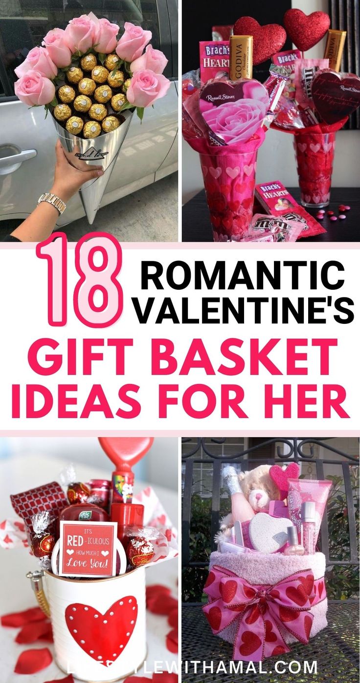 romantic valentine's day gift basket ideas for her