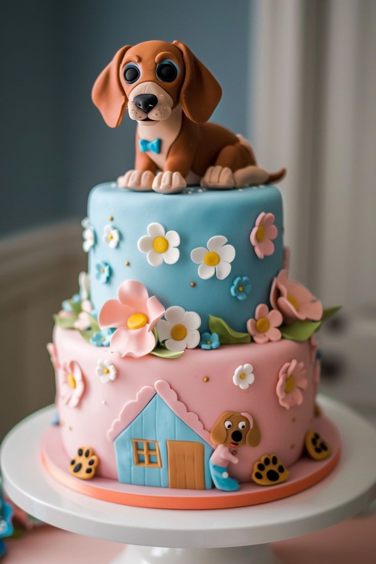 Paw-ty Cakes: Celebrate with These Dachshund Cake Ideas Dog Theme Cake, Dachshund Cake, Niki Jungwon, Dachshund Birthday, Animal Birthday Cakes, Dog Birthday Cake, Birthday Cake Ideas, Dog Cake, Theme Cake