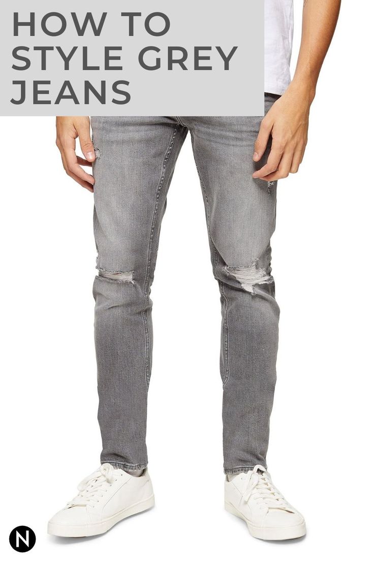 Grey jeans are a pants color that all men should have in their wardrobe because it’s stylish and versatile. Learn how to style grey jeans with this guide. | nextlevelgents.com #nextlevelgents #greyjeans #mensfashion #outfitideas #mensoutfits #mensstyle #jeans Levis Jeans Outfit Men, Style Grey Jeans, Levi Jeans Outfit, Grey Jeans Outfit, Grey Pants Outfit, Grey Pants Men, Grey Jeans Men, Dark Grey Jeans, Jeans Outfit Men