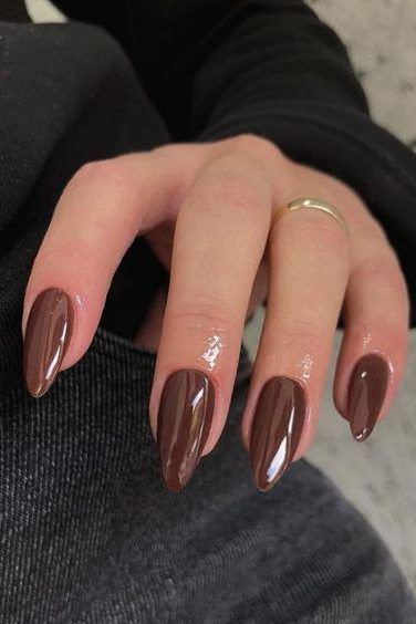 Classy Almond Nails, Popular Nail Colors, New Years Eve Nails, Fall Gel Nails, Her Nails, Acrylic Nails Coffin Pink, Unique Acrylic Nails, Popular Nails, Clean Nails