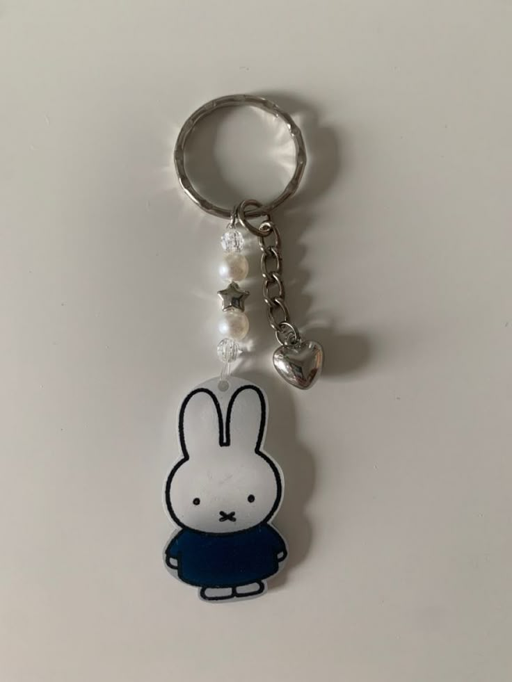 a key chain with a cartoon character on it