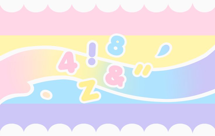 the numbers are in different colors and sizes on this wallpaper mural, which is pastel pink, blue, yellow, and purple