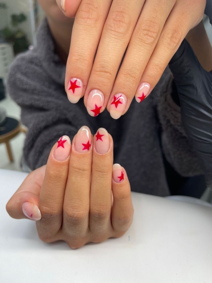 Nails For Spain, Realistic Nails, California Nails, Star Nail Designs, Classy Acrylic, Simple Gel Nails, Summery Nails, Casual Nails, Euro Summer