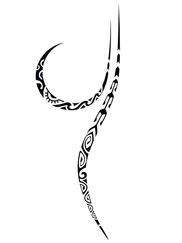 a black and white drawing of a snake's tail