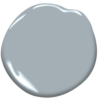 a light blue paint with a white base on the top and bottom, it looks like an oval shape