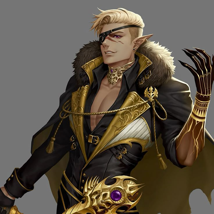 Dnd Scholar, Gold Character Design, Yellow Character Design, Astral Elves, Aasimar Male, Yellow Characters, Dnd Npc, Yumi Kim, Dungeons And Dragons Characters