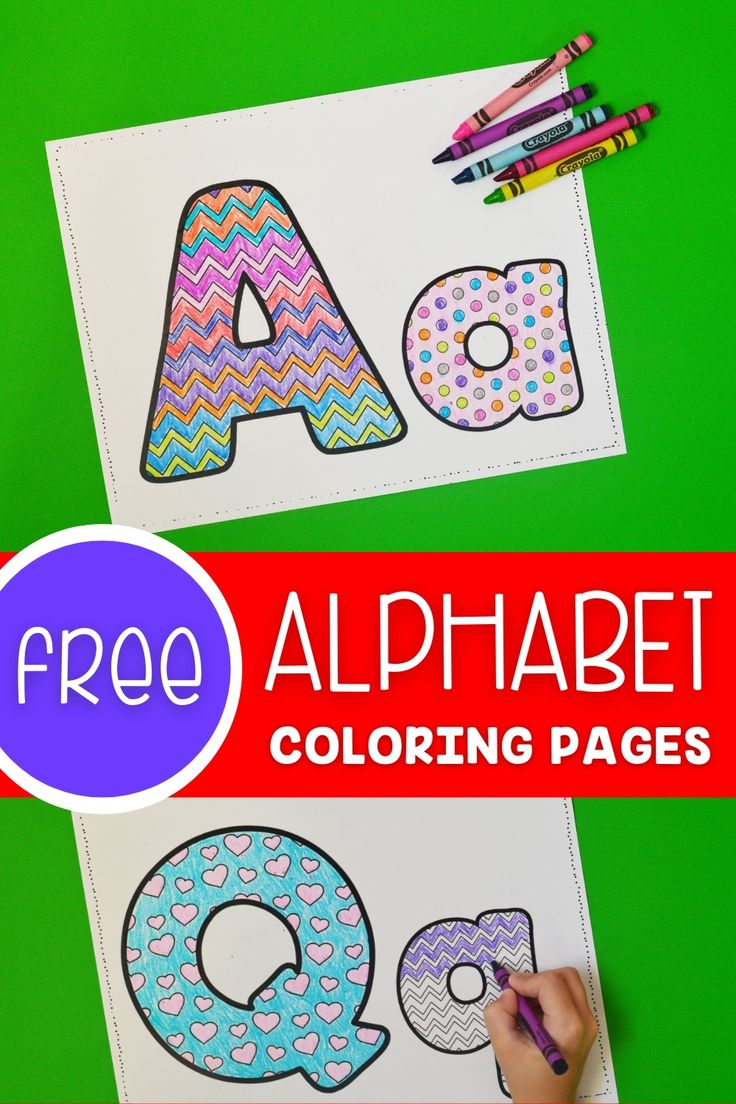 free printable alphabet coloring pages for kids to color and practice letter recognition with their own hands