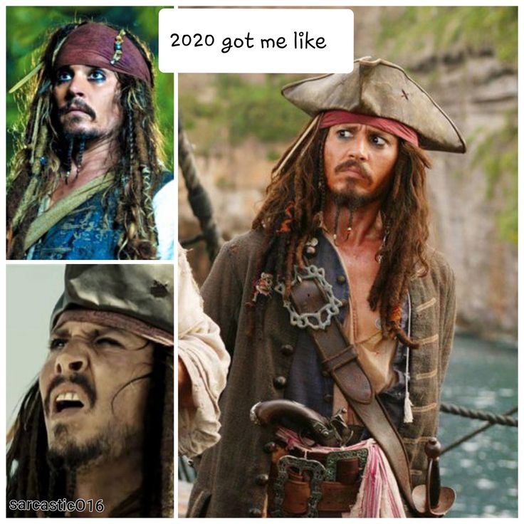 three pictures of the same man in pirate costumes, one with dreadlocks and one without