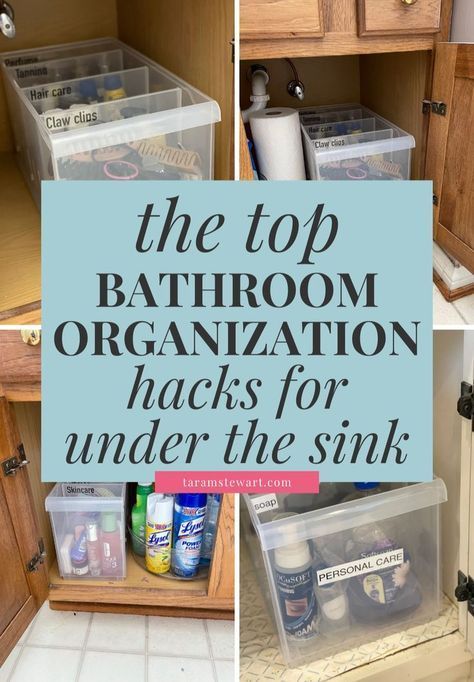 the top bathroom organization hacks for under the sink