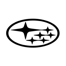 a black and white logo with five stars in the center, on a white background