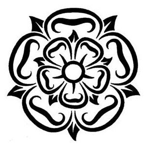 a black and white drawing of a flower