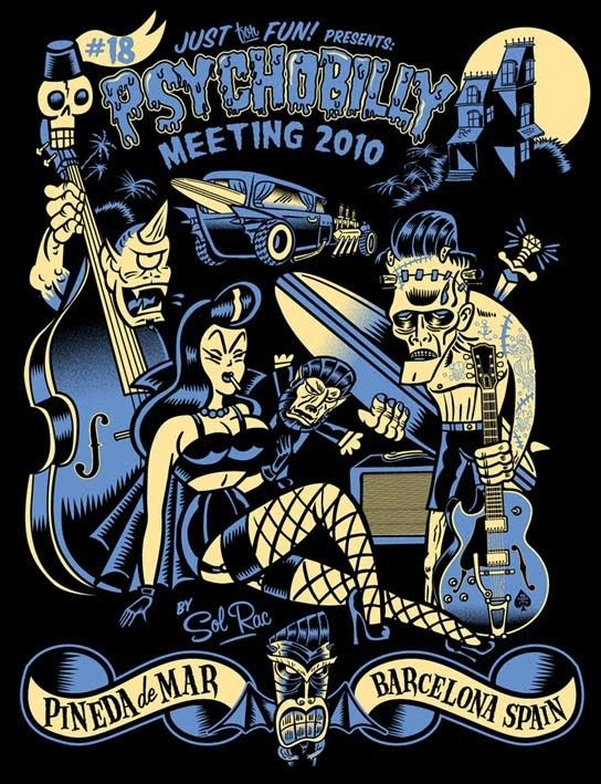 psychobilly  | Psychobilly Flyer | Rockabilly/Psychobilly/Gothabilly | Pinterest Rockabilly Art Drawings, Psychobilly Art, Rockabilly Art, Blue Drawings, Marceline The Vampire Queen, Elvira Mistress Of The Dark, Horror Punk, Pinup Art, Rick Y Morty