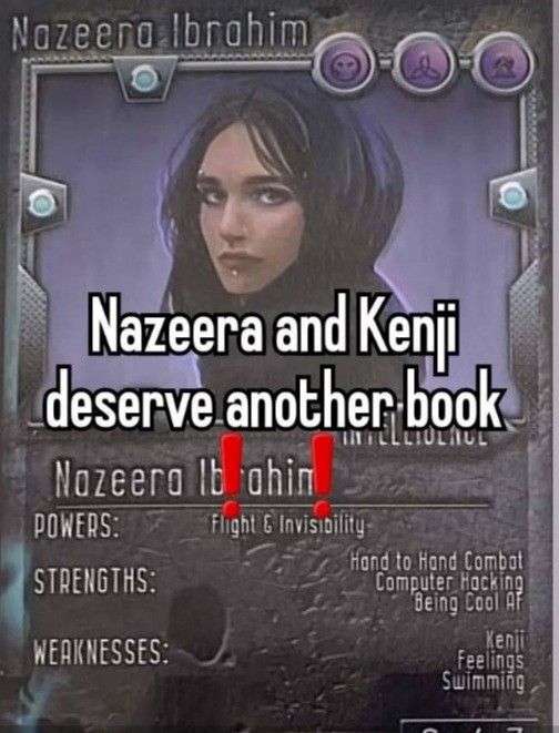 a card with the caption that reads, nazera and keri deserves another book