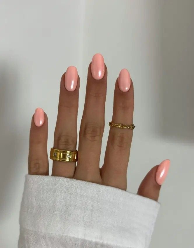 Blue Chrome Nails, Pink Chrome Nails, Simple Spring Nails, Nagellack Trends, Chrome Nails Designs, Coral Nails, Summery Nails, Almond Nail, Spring Nail Art