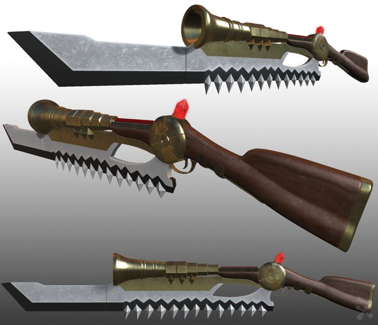 three different types of knifes with handles and blades