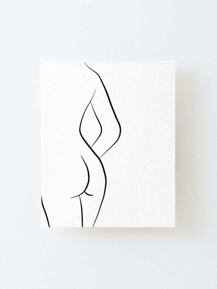 a drawing of a woman's torso in black and white on a piece of paper