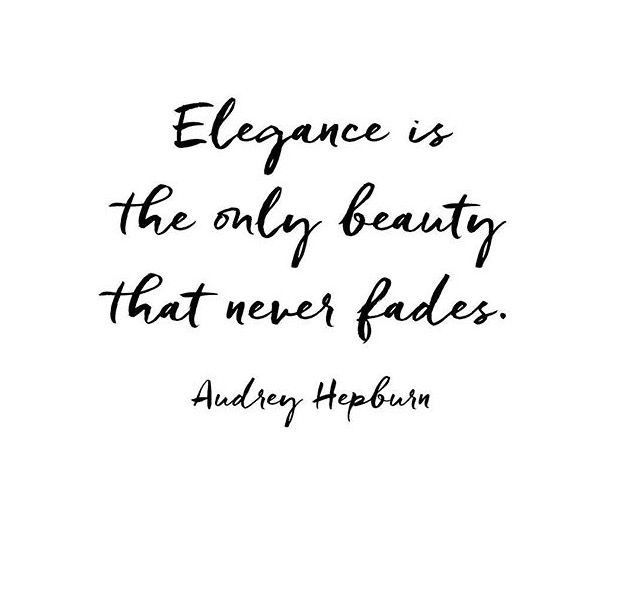 an image with the quote elegance is the only beauty that never fadess by author