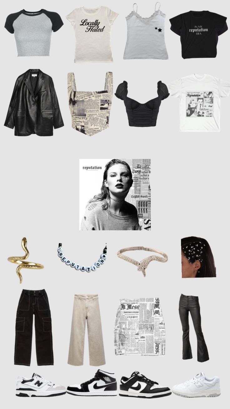 Diy Taylor Swift Costume Reputation, Eras Tour Movie Outfits Easy, Reputation Era Outfits Ideas, Ears Tour Outfit Ideas Reputation, Easy Taylor Swift Outfit, Reputation Taylor Swift Outfits Ideas, Reputation Eras Tour Outfit Ideas, Taylor Swift Concert Outfit Reputation, Reputation Era Outfits