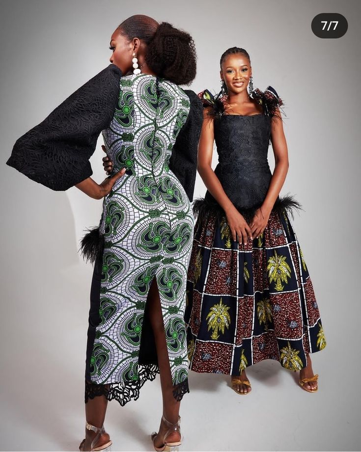 Ankara And Cord Lace Combination, Streeet Wear, Midi Gown, Ankara Dress Designs, Midi Gowns, African Fabric Dress, Gown Styles, African Fashion Ankara, Nigerian Styles