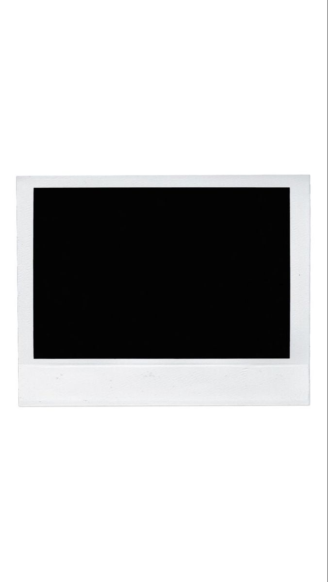 an image of a black and white photo frame on a white background with clipping for text