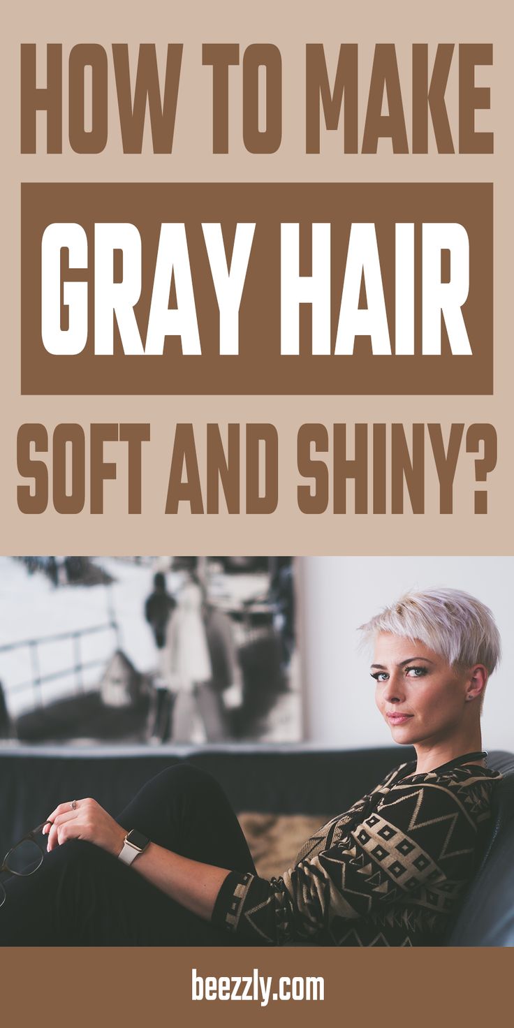 How to Make Gray Hair Soft and ShinyUseful Methods to Keep Your Chevelure Fresh and Vivid. When getting older, our hair sooner or later becomes more dry and brittle. If we don’t do anything about it, it will not look so good and will age us even more. Want to know how to make gray hair smooth and shiny? Then keep on reading this article! Soften Gray Hair, Dry Gray Hair, Healthy Gray Hair, Brighten Gray Hair, Grey Hair And Makeup, Prevent Grey Hair, Grey Hair Care, Grey Hair Looks, Grey Hair Over 50