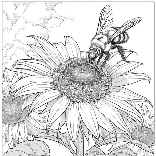 Creative Fun for Family: Bee Coloring Page Western Coloring Pages, Free Printable Coloring Pages For Adults, Bee Coloring Pages, Bee Drawing, Cartoon Character Tattoos, Cat Coloring Page, Natural Logo, Cute Coloring Pages, Rock Painting Art