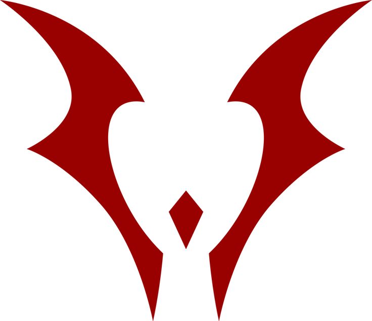 an image of a red demon logo