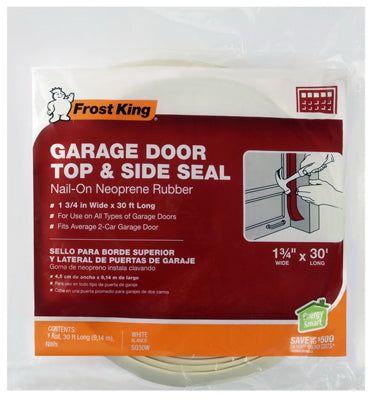 Hardware store usa |  30' WHT Weather Seal | SG30WH | THERMWELL Garage Door Weather Seal, Garage Door Weather Stripping, Garage Door Threshold Seal, Garage Door Threshold, White Garage Doors, Garage Door Seal, White Garage, Garage Door Parts, Garage Door Insulation