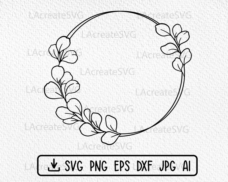 the svg png eps dxf file is shown with an oval frame and flowers