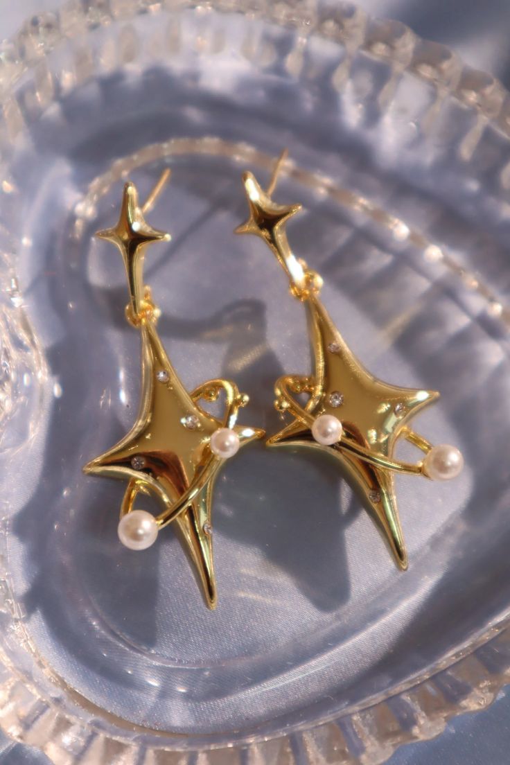 18K Real Gold Plated Satum Star Earrings – Cutethingscommin Saving Grace, Dope Jewelry, New Rock, Funky Jewelry, Jewelry Lookbook, Trendy Earrings, Girly Jewelry, Jewelry Inspo, Dream Jewelry