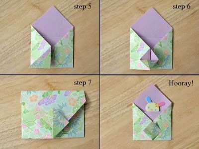 instructions to fold an origami flower