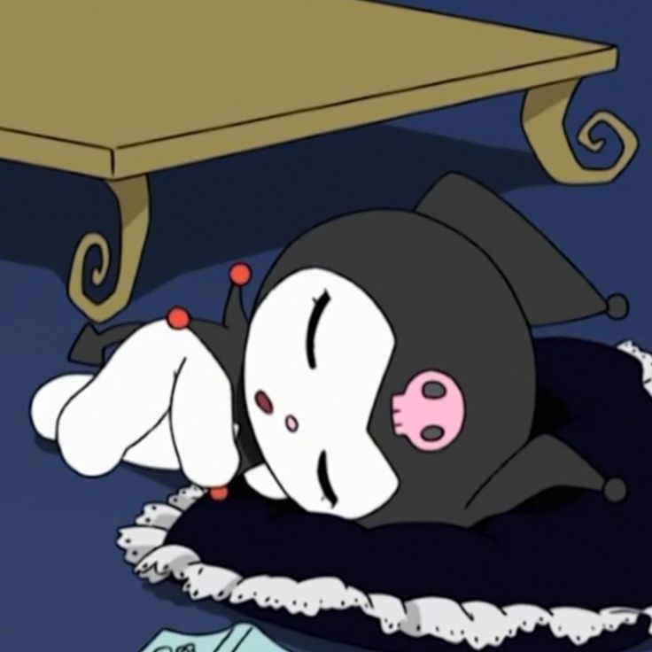 a cartoon character is laying on the floor with his head down and eyes wide open