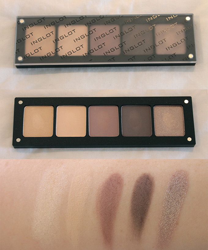 Cool neutrals Inglot 5-pan Freedom Palette! Makeup For White Dress, Inglot Eyeshadow, Inglot Makeup, Makeup App, Monolid Makeup, Makeup Looks For Green Eyes, Makeup Over 50, Makeup Drawing, Lipstick Kit