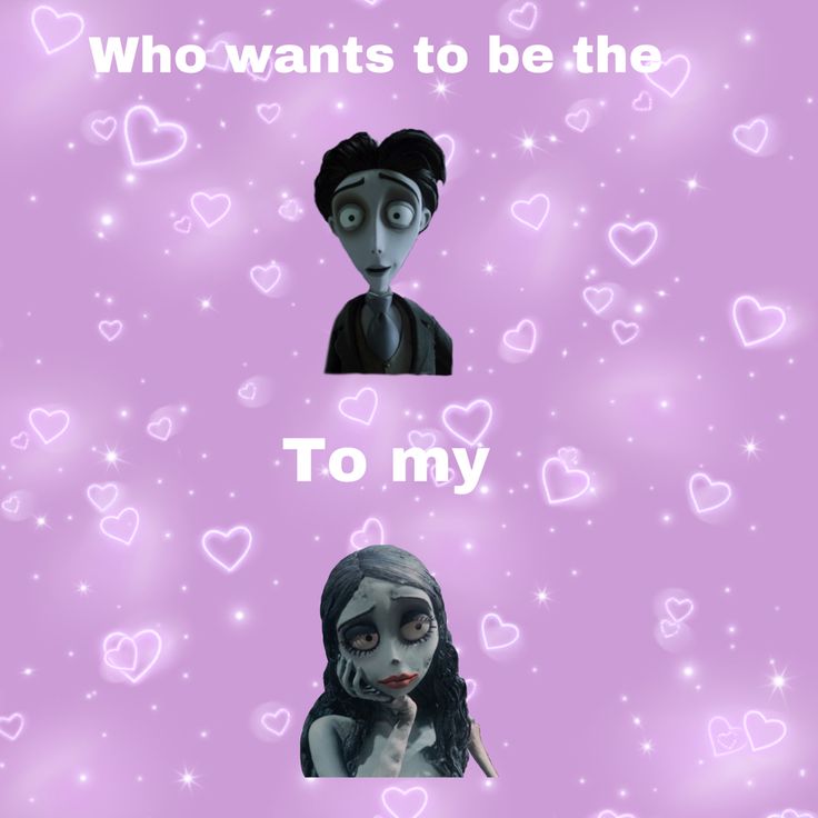 an image of two cartoon characters with words above them that say who wants to be the same